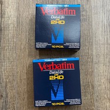 Verbatim DataLife 3.5 Floppy Disks MF 2HD IBM Formatted 20 Pack 2 Boxes 1995 picture