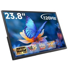 23.8in Portable Monitor 120Hz FHD IPS USB-C HDMI VESA Travel Display picture