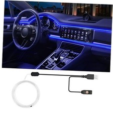USB Car LED Lights, Interior Car Lights Strip 7 Colors Ambient 118 inches picture