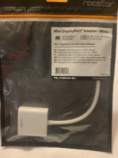 Rocstor Mini DisplayPort to VGA Adapter Convertor (Y10A104-W1), White picture