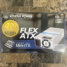 ATHENA POWER MODEL AP-MFATX40 FLEX ATX 400 WATT POWER SUPPLY M06 0812 picture