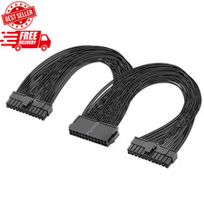 PSU Power Supply 24-Pin ATX Motherboard Splitter Cable,24Pin(20+4) for Dual ATX picture