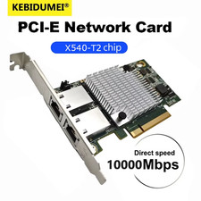 10G X540-T2 Ethernet Card PCI-E To RJ45 Double Port Nework Extend 10Gbps/5Gbps/2 picture