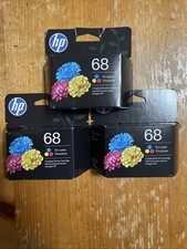 3 Pack - HP 68 Tri-Color Ink Cartridges  7FP20TN EXP 07/28 New picture