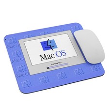 Retro Mac OS Logo Mouse Pad - Classic Finder Icon 9.5