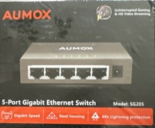 Aumox 5 Port Gigabit Ethernet Network Switch picture