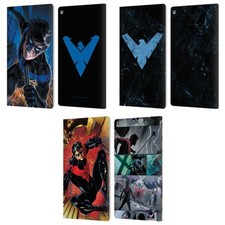 OFFICIAL BATMAN DC COMICS NIGHTWING LEATHER BOOK WALLET CASE FOR AMAZON FIRE picture