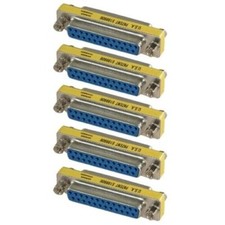 5 PCS DB25 25-Pin Serial Female to Female Mini Gender Changer Coupler Adapter picture