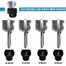 For Bamboo A1/A1 Mini/A2L Stainless Steel All-in-one Hotend Extruder 0.2-0.8MM picture