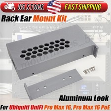 New Rack Ear Mount & Screws Kit For Ubiquiti Unifi Pro Max 16 PoE w/ PSU Tray US picture