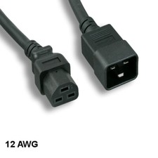 6 feet 12AWG AC Power Cable IEC-60320 C20 to C21 20A/250V SJT PC Server PDU UPS picture