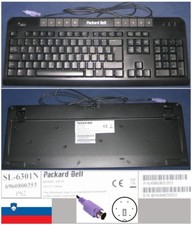 QWERTZ Keyboard Slovenia Packard Bell 6301N 6960800353 PS/2 Port picture