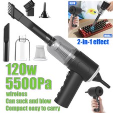 2 IN 1  Electric Cordless  Air Duster Compact Vacuum Cleaner for PC Keyboard Car picture