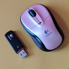 Nice Logitech Wireless Portable Laser Mouse ( Pink) picture