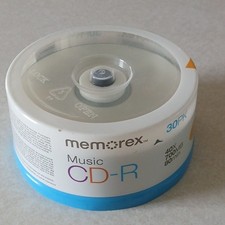 Memorex Music CD-R 30 Pack Recordable Discs 700MB 80min 40x Spindle picture