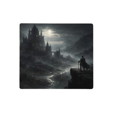 Gothic Castle Knight Gaming Mouse Pad Desk Mat Dark Fantasy Non-Slip picture