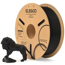 ELEGOO PLA Filament 1.75mm 1KG Black 3D Printer FDM ±0.02mm Dimensional Accuracy picture