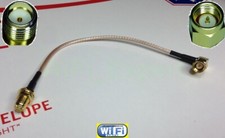 12 x 12 INCH SMA MALE RIGHT ANGLE to SMA Female Coaxial RF Extension Cable RG316 picture