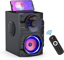 Portable Big Bluetooth Speakers with Light, Wireless with Subwoofer, FM Radio, L picture
