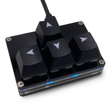 BTXETUEL Mini 4-Key Keypad WASD Arrow Key Keycaps Keyboard One-Handed Mechani... picture