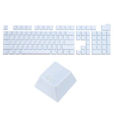 108 Keys Pudding Keycaps Set ABS for Mechanical Keyboard Layout, Light Blue picture