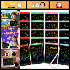 20 Pack LCD Writing Tablets - Erasable Doodle Boards for Kids, 8.5
