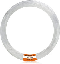 Plastic 0.04In/1Mm Diameter 328Ft(100Meter) PMMA Fiber Optic Roll End Glow picture
