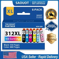 High Yield 6PK 312XL Ink Cartridges for T312 XL for Expression Photo XP-8500  picture