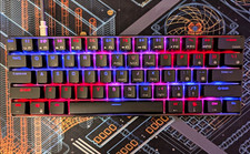 Royal Kludge RK61 60% Wireless Mechanical Keyboard RGB Black RED SWITCHES picture