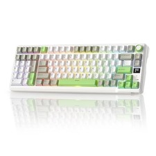 RK ROYAL KLUDGE L98 WIRELESS MECHANICAL KEYBOARD (LINEAR CREAM SWITCH) - GREEN picture