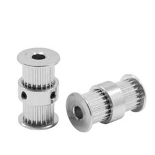 2X -Double GT2 Pulley - 20 Teeth 5mm / 8mm Shaft Bore - Twin Pulley - Syncronous picture