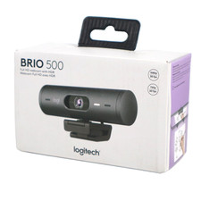 NO MOUNT Logitech BRIO 500 Graphite 1080p 30fps USB-C Webcam Auto Focus/Exposure picture