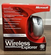Microsoft Wireless IntelliMouse Explorer Optical USB Mouse M03-00001 Open Box picture