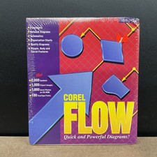 Corel Flow Quick And Powerful Diagrams Version 2.0 3.5” Disks Factory Sealed picture