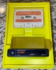 TI LOGO Cartridge Command Module TI-99/4A Texas Instruments  & Sampler Cassette picture