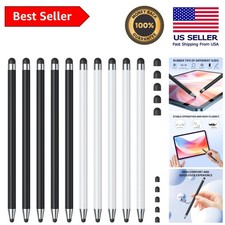 Sleek 10-Piece Stylus Set with Dual Rubber Tips for All Capacitive Touch Screens picture
