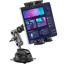 Tablet Mount, Car Tablet Holder Heavy Duty Super Suction Cup/Adhesive Base iPad picture