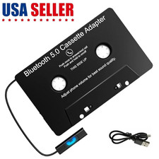 Car Audio Cassette Receiver Transmitter Bluetooth 5.0 Cassette Aux Adapter US picture