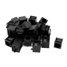 Straight Angle RJ45 8P8C PCB Mount Modular Network Jack Connector 39pcs picture