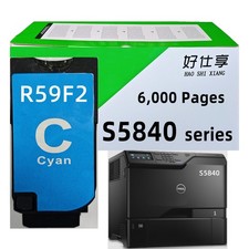 S5840 Cyan Toner Cartridge Compatible for Dell R59F2 S5840DN S5840CDN Printer picture