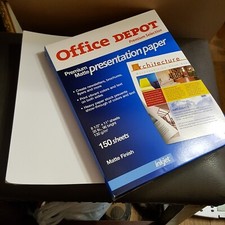 Office Depot Brand Premium Matte Inkjet Presentation Paper + Thicker loose paper picture