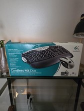 Logitech MX Duo Cordless Wireless Black Keyboard w/ Wireless Optical Mouse picture