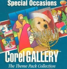 Corel Gallery Special Occasions Theme Pack Collection PC CD holiday graphic font picture