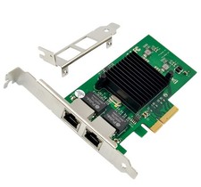Dual-Port PCIe Gigabit Ethernet Adapter 1000M, Intel 82576, Low Profile, PXE, SR picture