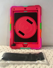 Shockproof Impact Resistant Rugged Tablet Case Universal Silicone Pink Multi picture