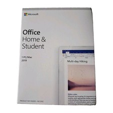 Sealed Microsoft Office Home & Student 2019 1 Device Windows/Mac Eng. Key Card picture