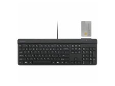 Kensington KB201C Simple Solutions Wired Keyboard with Smart Card Reader (CAC), picture