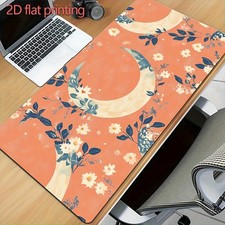 1pc 2D Flat Design High-Quality Durable Rubber Mouse Pad, Suitable for Gaming, picture