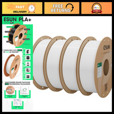 1.75mm 4KG Cold White PLA+ Filament for 3D Printing - High Quality, Durable Mate picture