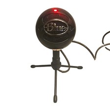 Blue Snowball iCE USB Condenser Microphone w/ Cable Power on - Podcast Streaming picture